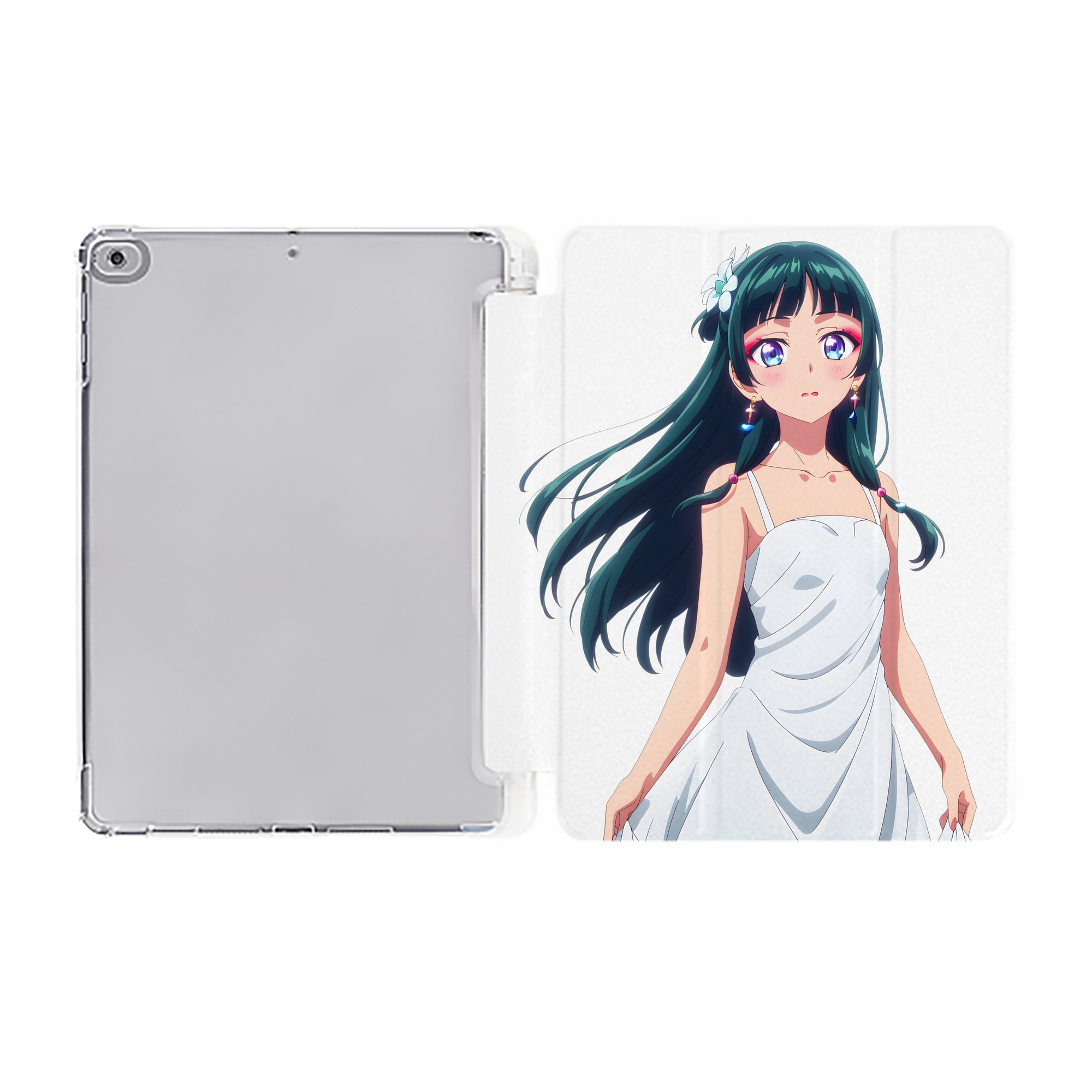 （画像用） 薬屋のひとりごと The Apothecary Diaries IPad ケース ペン収納付き 三つ折りスタンド PUレザー×シリコン 対応機種9.5/10.5/10.9インチ